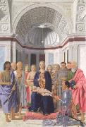 Piero della Francesca Brera madonna oil on canvas